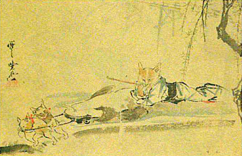 鯰（なまず）の船に乗る猫